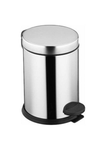 Pedallı Metal Çöp Kovası 3 Lt Paslanmaz