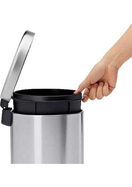 Pedallı Metal Çöp Kovası 3 Lt Paslanmaz fiyatları