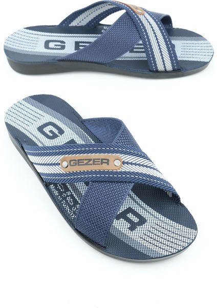 Erkek Halatlı Terlik Yazlık Star Pu Ev Bahçe Günlük Lacivert fiyatları