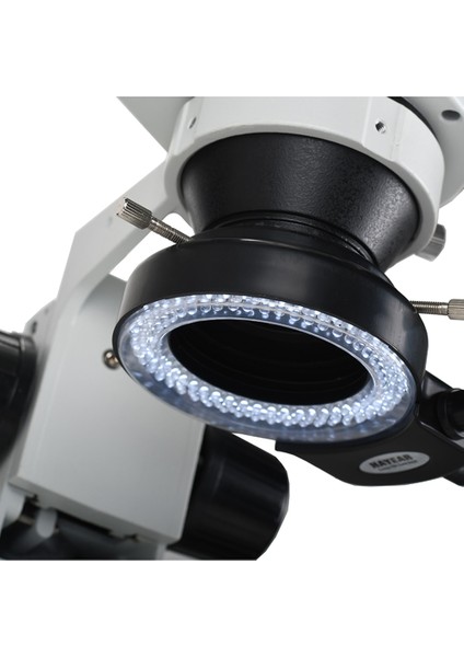 LED Ring Light Halka LED Stereo Mikroskoplar Için 144 LED Ampullü Ayarlanabilir Siyah