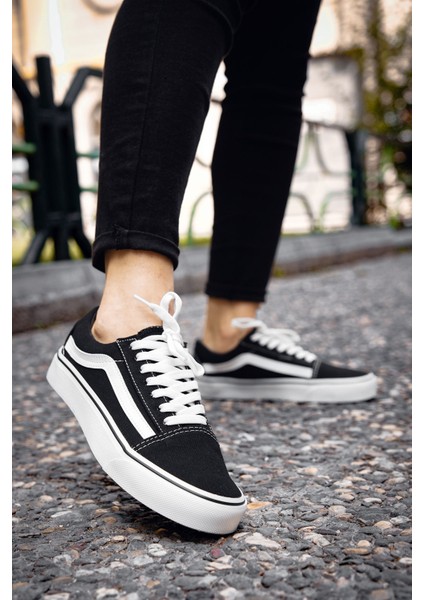 Yazlık Erkek Kadın Sneaker Siyah Bt 026