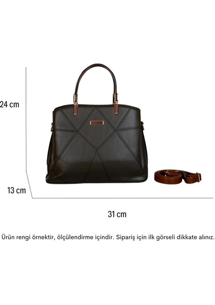 M815 Bakır Suni Deri Bayan Çapraz El ve Omuz Çantası