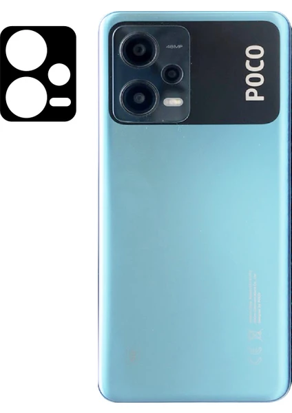 Xiaomi Poco X5 Kamera Lens Koruyucu Tam Kaplayan Siyah Çerçeveli Korunaklı (3d K.c)