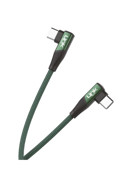 Android Uyumlu Safe Type-C USB 90 Derece Oyuncu Şarj Kablosu MIDI595K