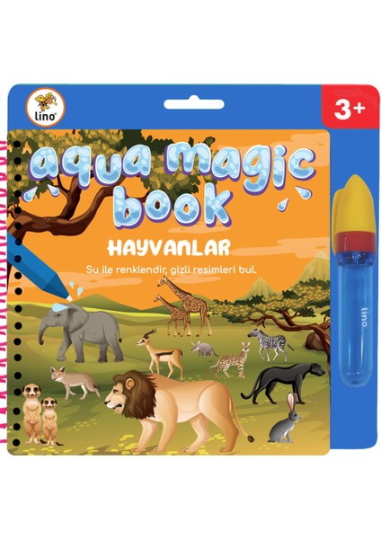 Lino Aqua Magic Book Hayvanlar ( Sihirli Boyama Kitabı) - 81 cm