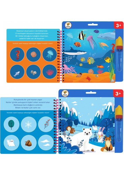 Lino Aqua Magic Book Hayvanlar ( Sihirli Boyama Kitabı) - 81 cm