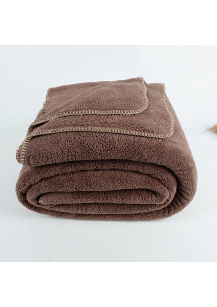 185 x 220 Extra Yumuşak Dokulu Kahve Welsoft Battaniye