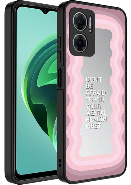 Xiaomi Redmi Note 11E Kılıf Aynalı Desenli Parlak Mirror Kapak