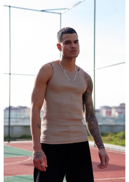 Erkek Halter Yaka Sporcu Likralı Atlet modelleri