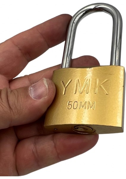 Ymk Kancalı Asma Kilit Uzun Sarı 50 mm