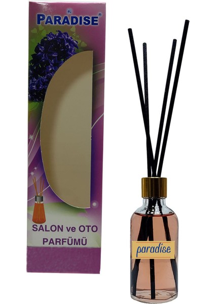 50 ml Altın Renk Kapaklı Bambu Çubuklu Oda Kokusu Meyvemsi Kokusu
