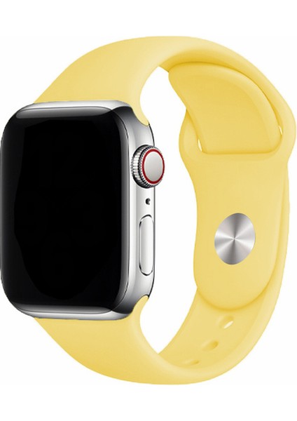 Apple Watch Uyumlu 3 4 5 6 7 8 Se 38MM 40MM 41MM Silikon Kordon Kayış Soft Yapı Yumuşak Klasik Voyoklas
