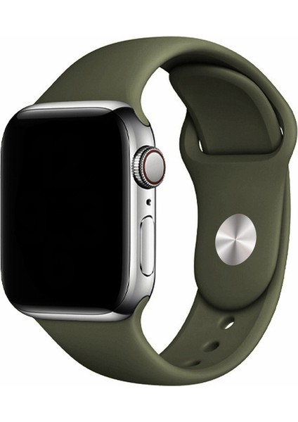 Apple Watch Uyumlu 3 4 5 6 7 8 Se 38MM 40MM 41MM Silikon Kordon Kayış Soft Yapı Yumuşak Klasik Voyoklas
