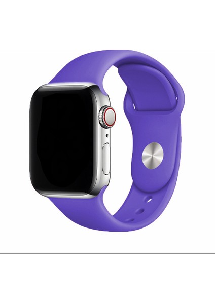 Apple Watch Uyumlu 3 4 5 6 7 8 Se 38MM 40MM 41MM Silikon Kordon Kayış Soft Yapı Yumuşak Klasik Voyoklas