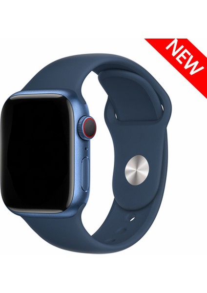 Apple Watch Uyumlu 3 4 5 6 7 8 Se 38MM 40MM 41MM Silikon Kordon Kayış Soft Yapı Yumuşak Klasik Voyoklas