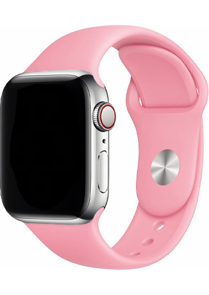 Apple Watch Uyumlu 3 4 5 6 7 8 Se 38MM 40MM 41MM Silikon Kordon Kayış Soft Yapı Yumuşak Klasik Voyoklas