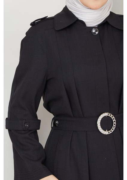 Robadan Genişleyen Göğsü Pileli Spor Ferace Padesü 4685-A fırsatları