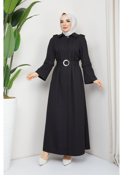 Robadan Genişleyen Göğsü Pileli Spor Ferace Padesü 4685-A indirimleri