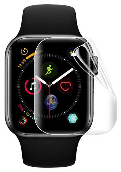 Apple Watch Uyumlu 38MM Ekran Koruyucu Kavisli Silikon Yapılı Nano (Narr Tpu Body)
