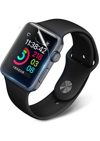 Apple Watch Uyumlu 38MM Ekran Koruyucu Kavisli Silikon Yapılı Nano (Narr Tpu Body)