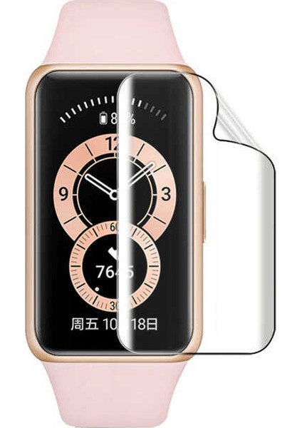 Huawei Watch Fit 2 Ekran Koruyucu Kavisli Silikon Yapılı Nano (Narr Tpu Body)