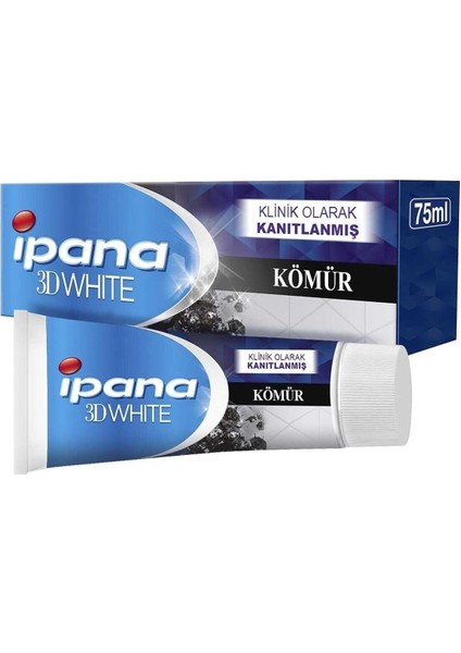 Ipana 3 Boyutlu Beyazlık Diş Macunu Kömür Özlü 75 ml