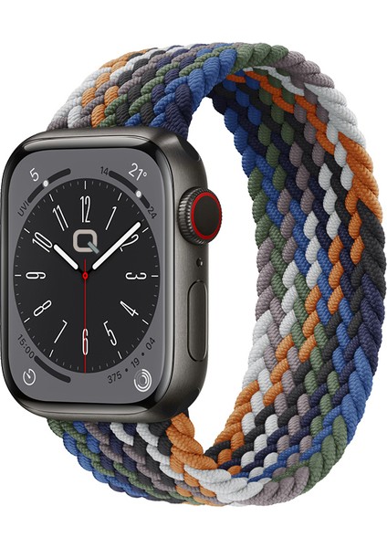 Solo Loop Örgü Kordon, Apple Watch Series SE/11/10/9/8/7/6/5/4/3 Uyumlu 42mm-41mm-40mm-38mm, Small, Denim