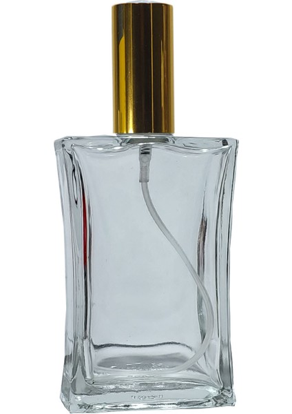 10 Adet 100 ml Boş Parfüm Şişesi Altın Renk Sprey Kapaklı
