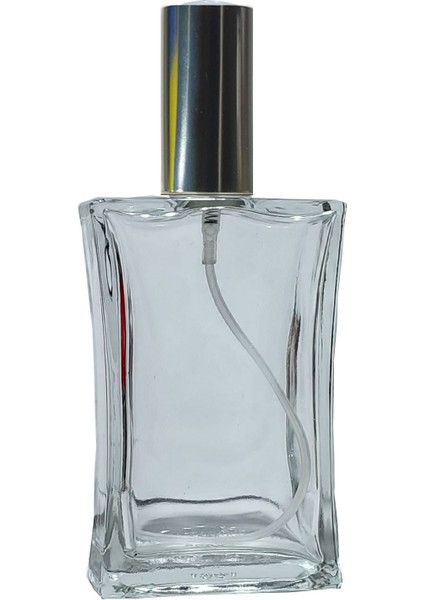 1 Adet 100 ml Boş Parfüm Şişesi Gümüş Renk Sprey Kapaklı