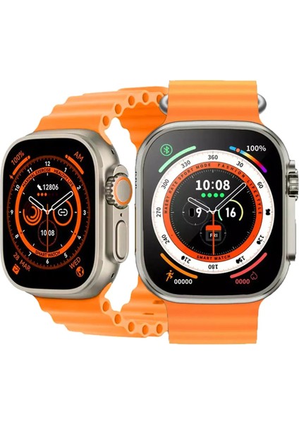 Tunali Mobile Watch 8 Ultra T800 49MM Kasa Çift Kordon Akıllı Saat