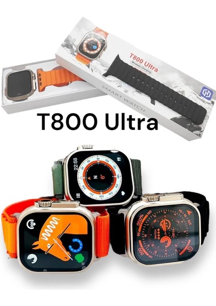 Tunali Mobile Watch 8 Ultra T800 49MM Kasa Çift Kordon Akıllı Saat