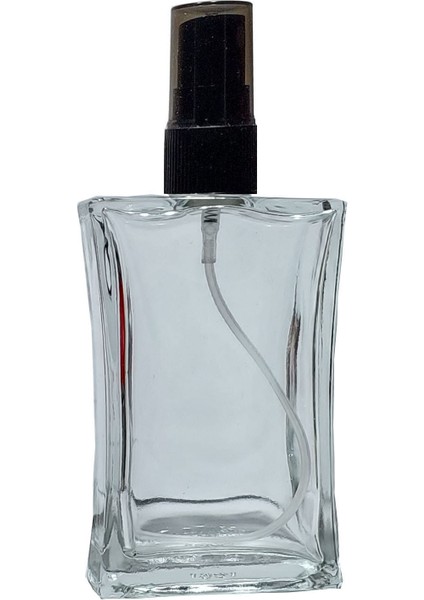 10 Adet 100 ml Boş Parfüm Şişesi Siyah Renk Sprey Valfli