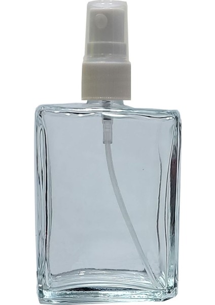 1 Adet 100 ml Boş Parfüm Şişesi Beyaz Renk Sprey Valfli