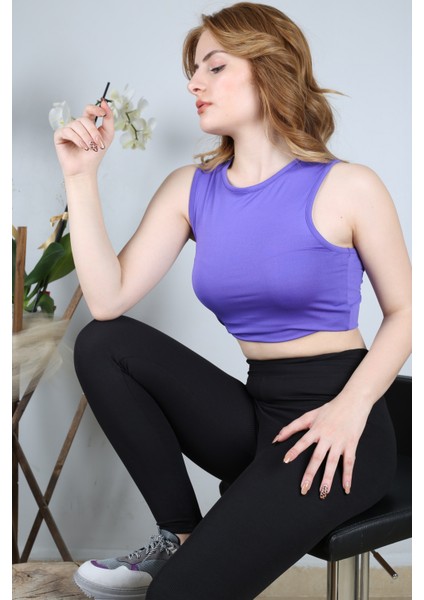 Kadın Siyah Fitilli Tayt KFD2022-01 modelleri