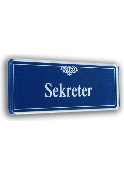 Akrilik Kapı Isimliği Müdür 6,5*20