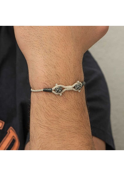 Gümüş Kazaziye Örgü Bileklik modelleri