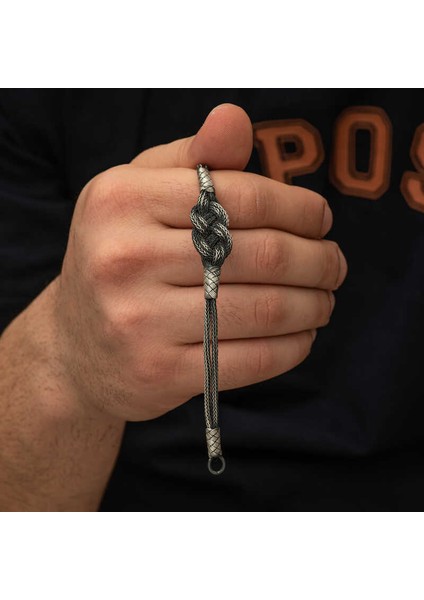 Gümüş Kazaziye Örgü Bileklik indirimleri