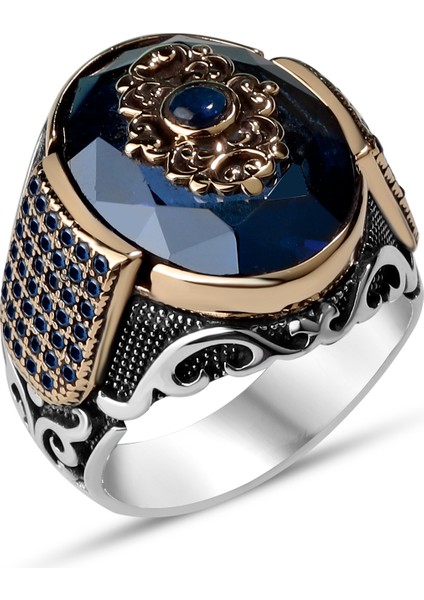 Safir Taşlı 925 Ayar Gümüş Yüzük fiyatları