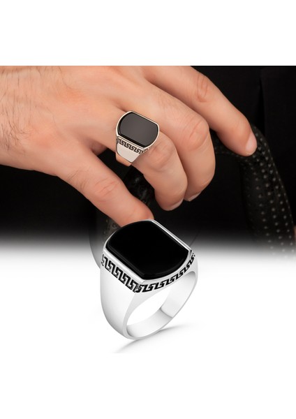 Oniks Taşlı 925 Ayar Gümüş modelleri