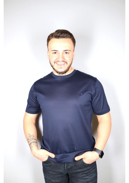 SM23SK23004 Merserize O Y.k T-Shirt Lacivert
