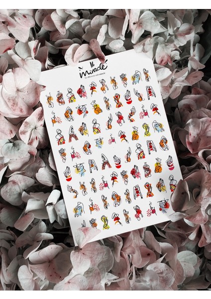 Artline Figür Body Tırnak Dövmesi Tırnak Tattoo Nail Art Tırnak Sticker