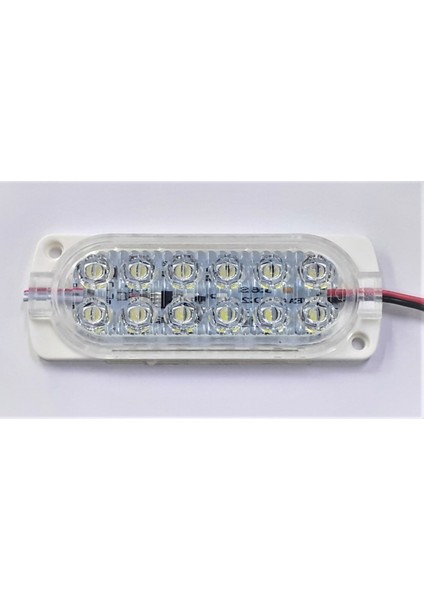 Çakar Modül Beyaz 12 Ledli 12 Volt 2.4 Watt 2 Ad