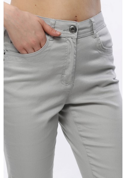 Yüksek Bel Klasik Likralı Keten Büyük Beden Kapri modelleri