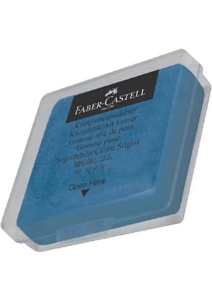 Sarı Mavi Hamur Silgi Kutulu 1 Paket Faber Hamur Silgi Çizim Silgisi Yoğrulabilir Silgi Plastik Kutulu