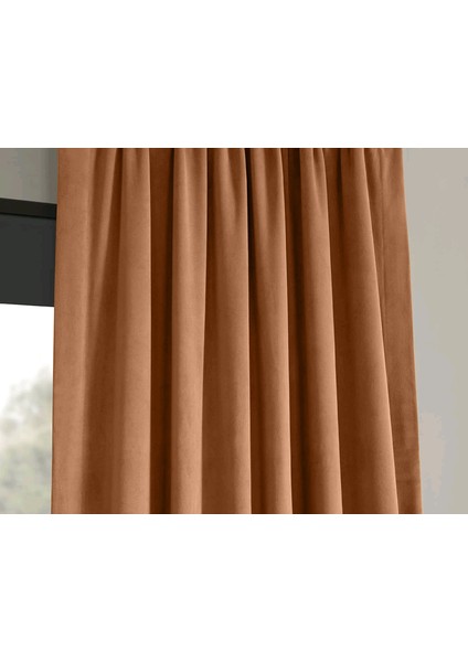 Taç Camel Karartma Blackout Fon Perde, 1/2 Seyrek Pile, Tek Kanat, 90 x 240 cm modelleri