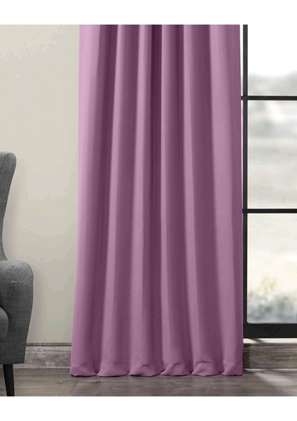 Taç Açık Mürdüm Karartma Blackout Fon Perde, 1/2 Seyrek Pile, Tek Kanat, 50 x 250 cm fiyatları