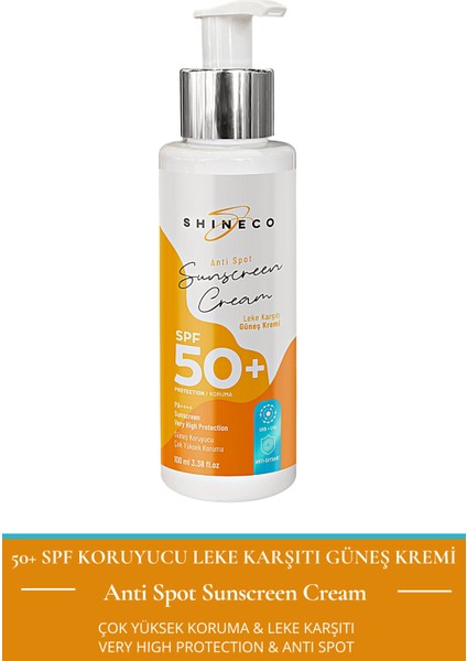 - 50+Spf Koruyucu Leke Karşıtı Güneş Kremi 90 ml