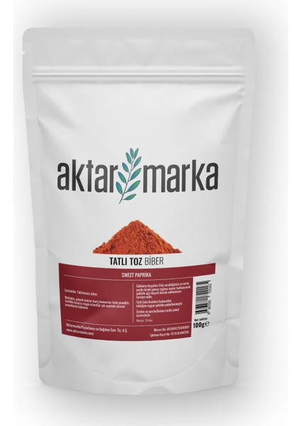 Aktar Marka Tatlı Toz Biber 100 gr