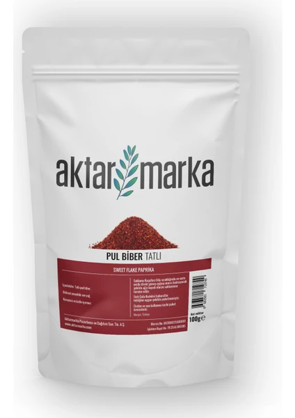 Aktar Marka Pul Biber Tatlı 100 gr