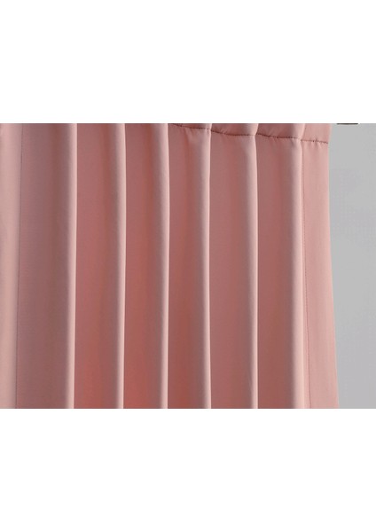 Taç Pudra Karartma Blackout Fon Perde, 1/3 Sık Pile, Tek Kanat, 50 x 240 cm